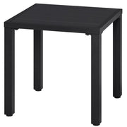 Outdoor Small Metal Square Side Table Garden Coffee End Table