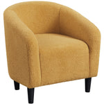 Boucle Club Chair Accent Barrel Chair Tub Chair