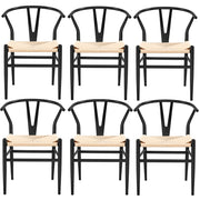 6pcs Weave Dining Chairs