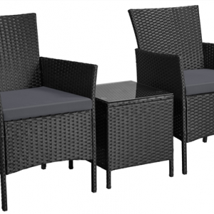 Patio Set Rattan Chairs and Coffee Table