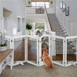 6-Panel Pet Puppy Safety Fence with 3 Support Feet