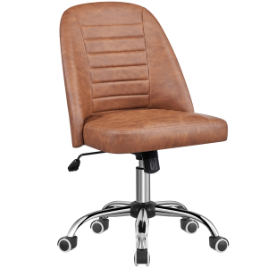 Faux Leather Mid Back Home Office Desk Chair