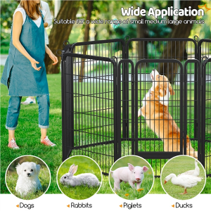 8 Panels Dog Playpen 100cm Tall