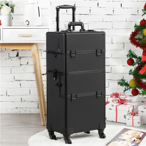 3-in-1 Aluminum Cosmetic Case Trolley