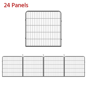 24 Panels Heavy Duty Dog Pen