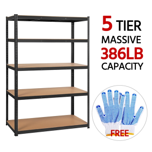 180cm x 120cm x 60cm 5 Tier Display Rack Steel Shelves
